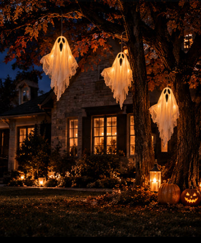 The Drifter™ – Light Up Hanging Halloween Ghost Decoration